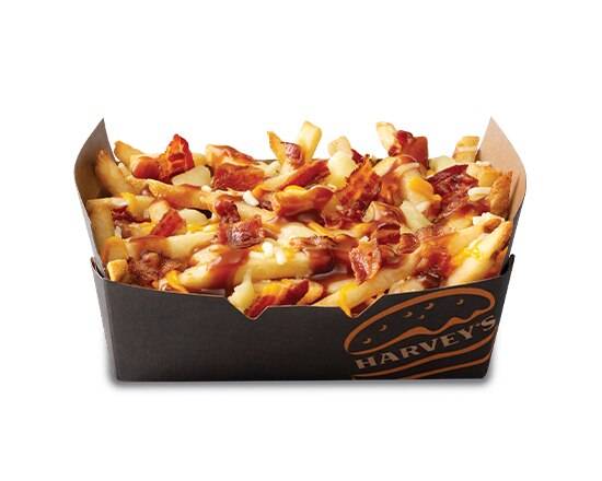 Poutine Bacon double fromage, grand format / Large Bacon Double Cheese Poutine