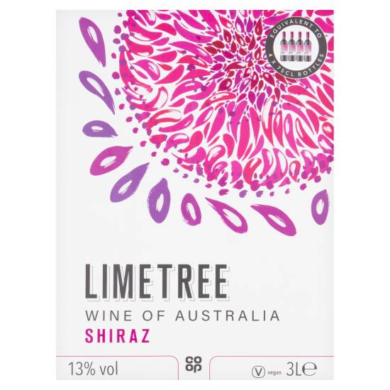 Co-Op Lime Tree Shiraz 3L