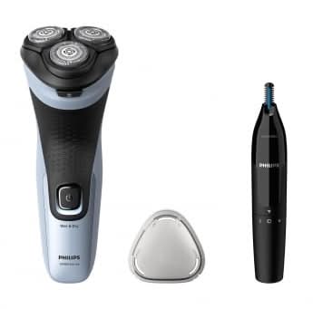 Afeitadora Eléctrica Philips X3003/02, Uso en Seco y Húmedo, Cabezales flexibles 4D, Cuchillas PowerCut