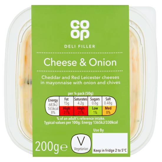 Co-op Deli Filler Cheese & Onion (200g)