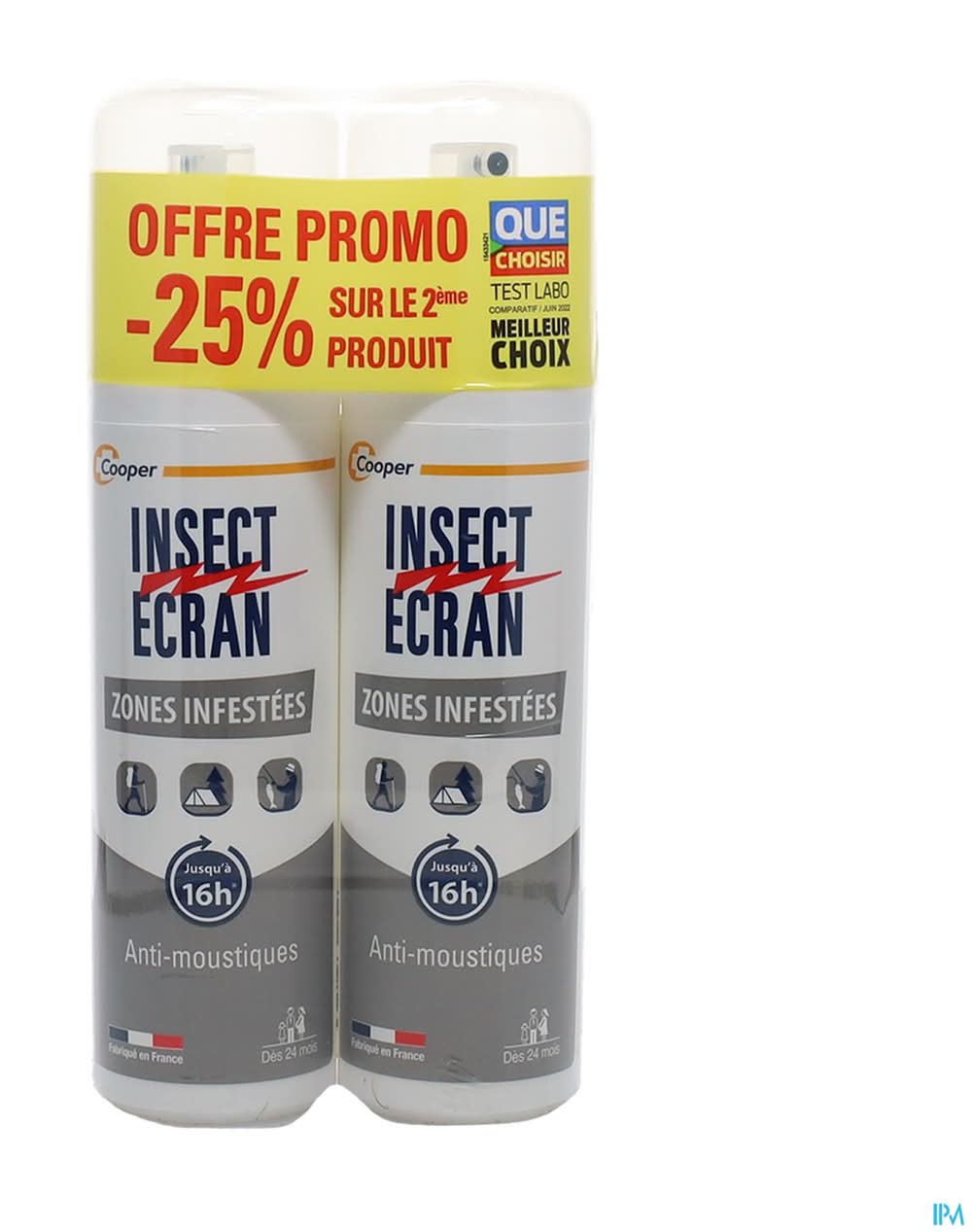 Insect écran - Zones infestées spray anti moustiques (2 x 100ml)
