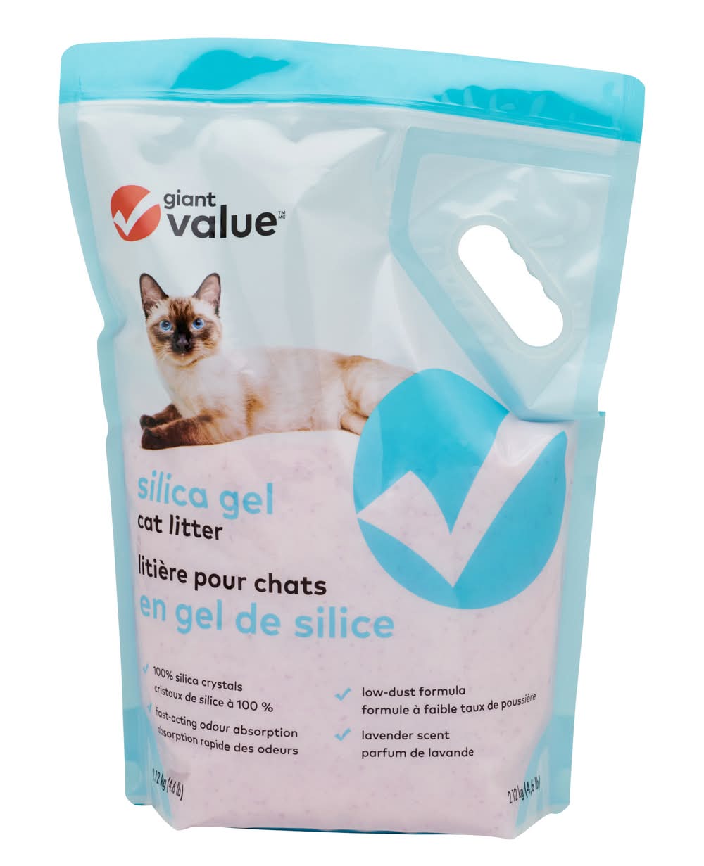 Giant Value Silica Dioxide Cat Litter, Lavender (2.12 kg)