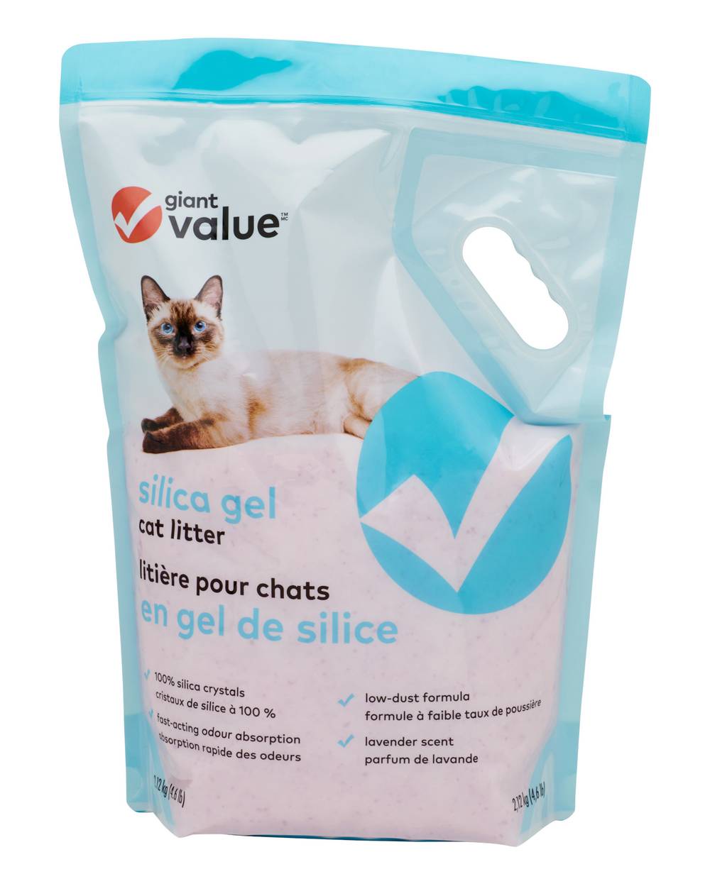 Giant Value Silica Dioxide Cat Litter, Lavender (2.12 kg)