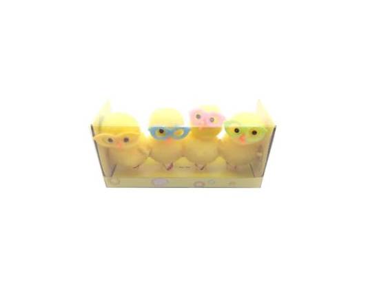 PDC · Easter Chicks with Hats & Glasses (4 ct)