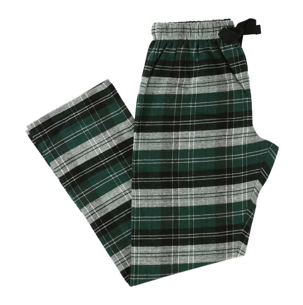 Holiday Flannel Lounge Pants Small Green