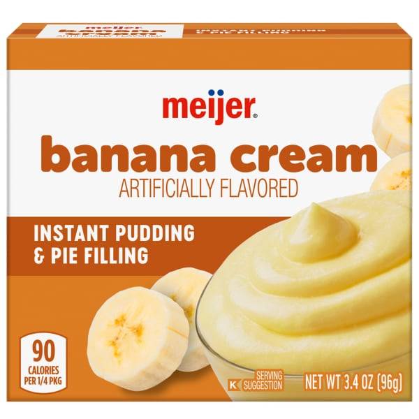 Meijer Instant Banana Cream Pudding & Pie Filling (3.4 oz)