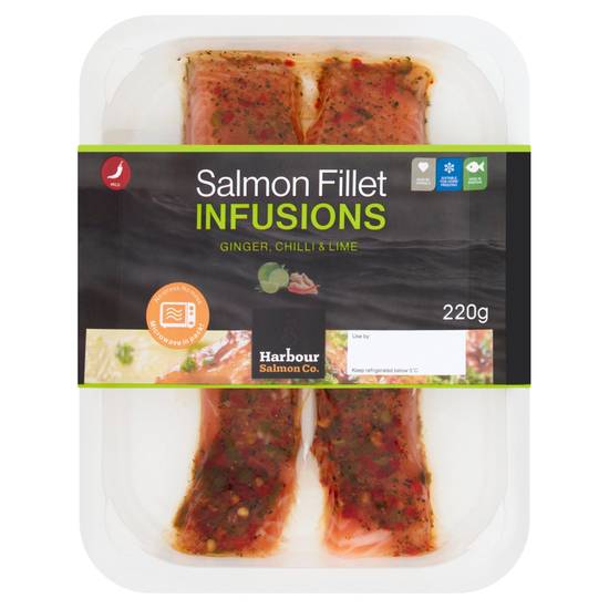 Harbour Salmon Co. Salmon Fillet Infusions Ginger, Chilli & Lime 220g