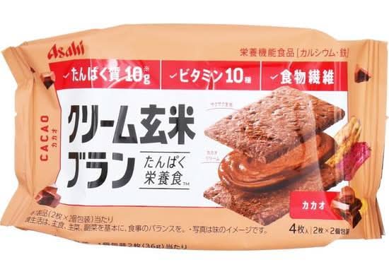 アサヒ クリーム玄米ブラン カカオ (2 入 x 2)