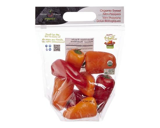 Mini poivrons doux biologiques (227 g) - Organic Peppers, Mini (227 g)