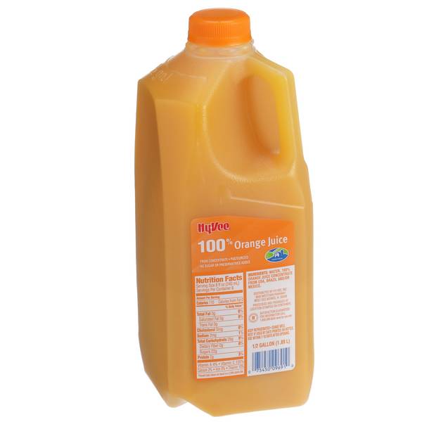 Hy-Vee 100% Juice From Concentration (64 fl oz) (orange)