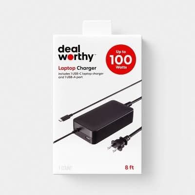 Dealworthy Usb-C Super Charger With 1-usb-a Gen2 and Power Delivery 100 W, 8 ft