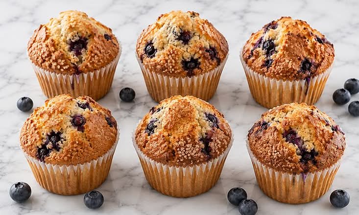 Half Dozen Blueberry Mammoth Muffins®