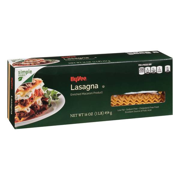 Hy-Vee Enriched Macaroni Lasagna (16 oz)