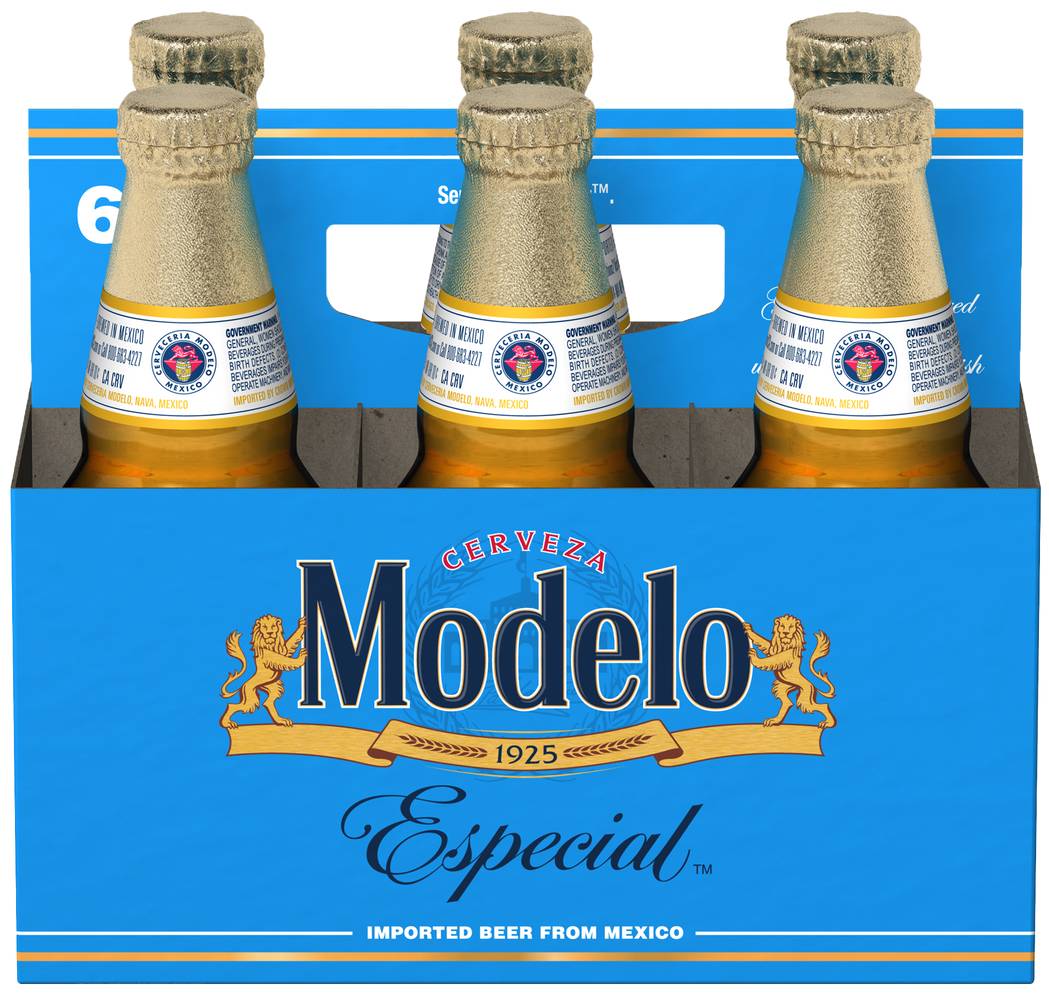 Modelo Especial Lager Beer Bottles (6 x 12 fl oz)