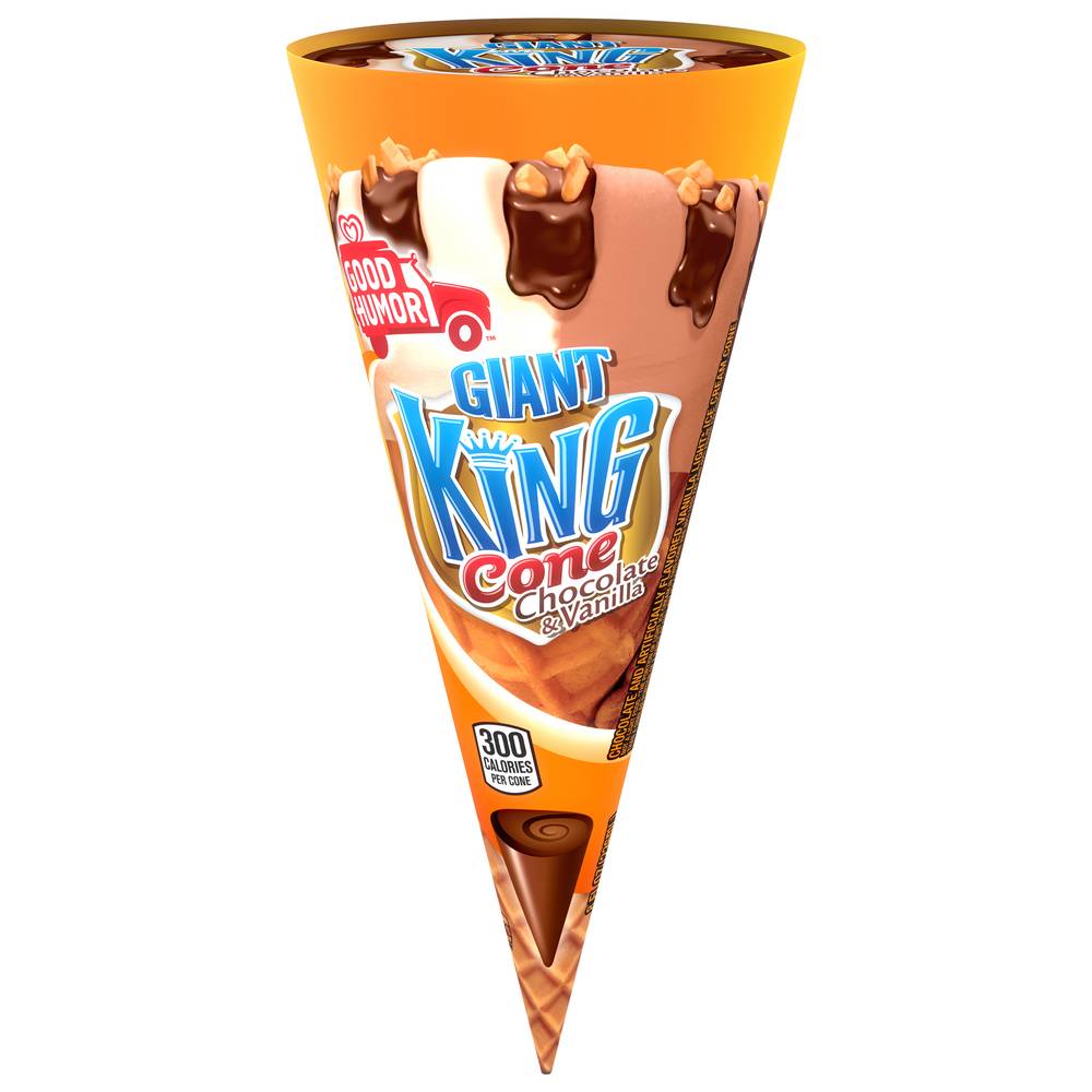 Good Humor Giant King Cone, Chocolate-Vanilla (8 fl oz)