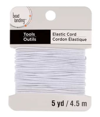 Bead Landing Stringing Elastic Cord, White
