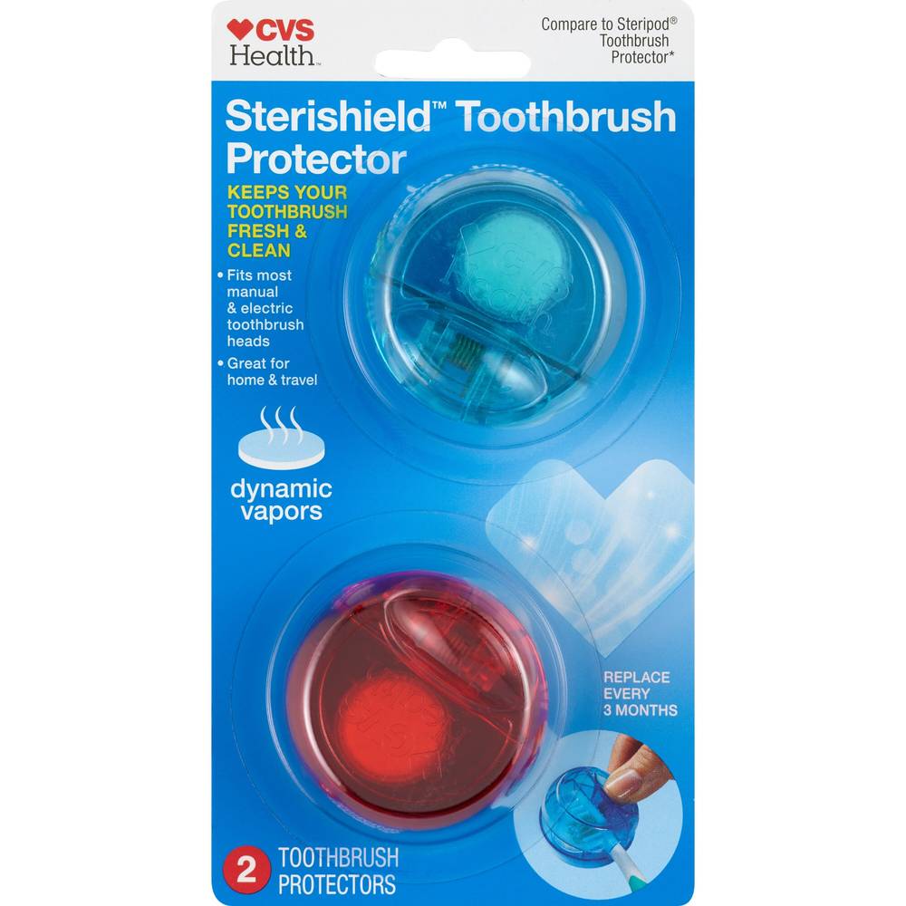 CVS Health Sterishield Toothbrush Protector, 2 CT