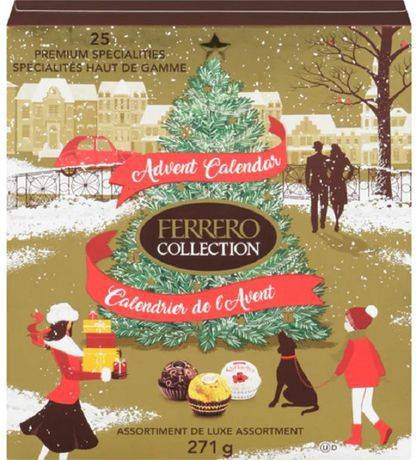 Ferrero Rocher Calendrier de l avent sélection assortiment chocolat noir et  lait - Le calendrier de 300g : : Epicerie