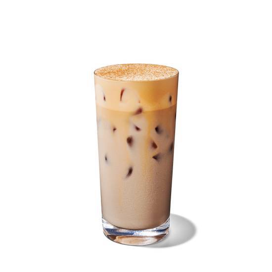Thé chai latte glacé avec crème à la citrouille / Iced Pumpkin Cream Chai Tea Latte