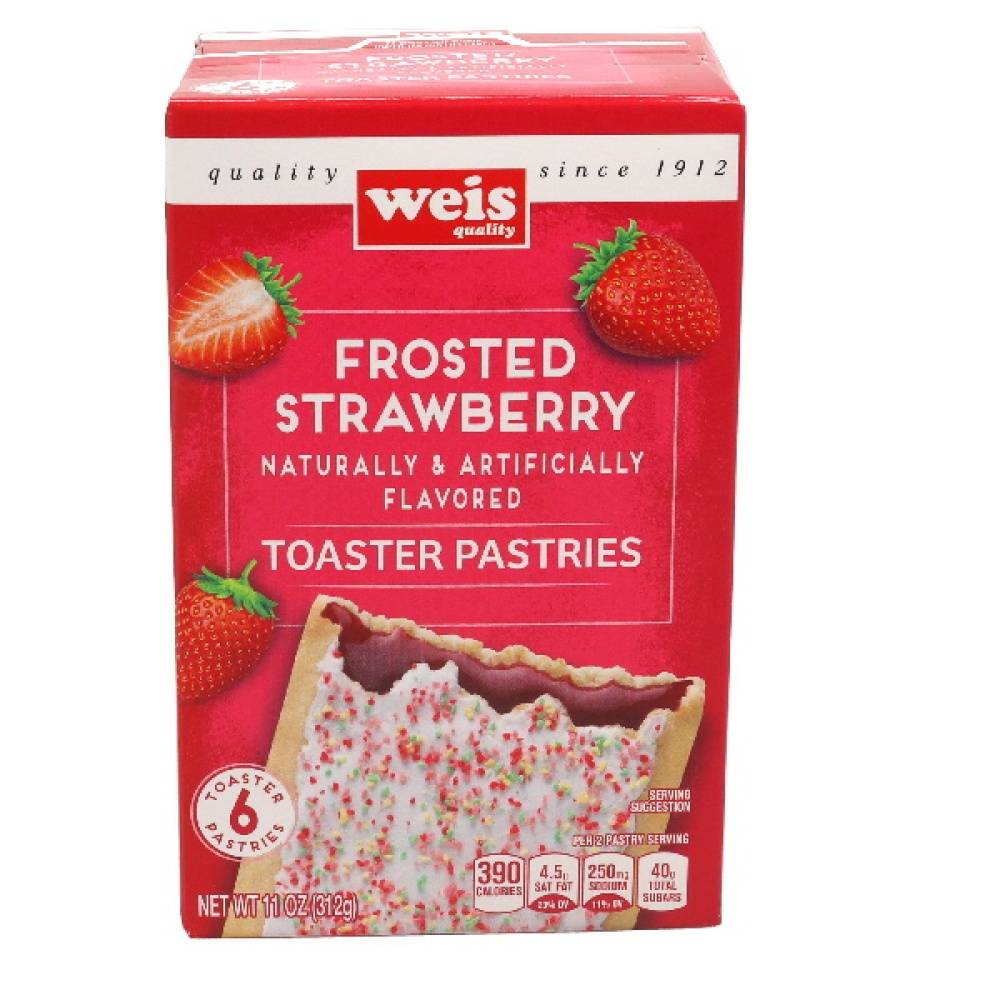 Weis Quality Toaster Pastries Frosted Strawberry