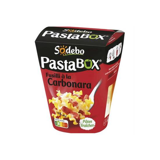 PastaBox Fusilli à la Carbonara 330g SODEBO