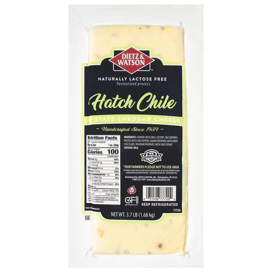 Dietz & Watson Ny State Hatch Chile Cheddar Cheese