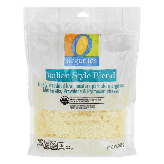 O Organics Italian Style Blend Cheese Finely Shredded (6 oz)