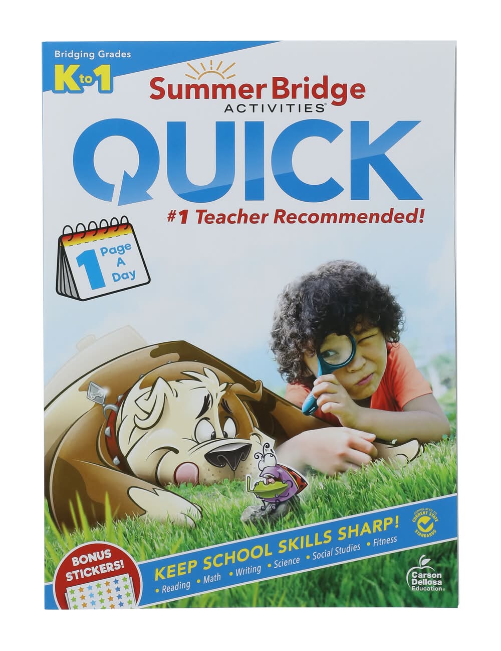 Summer Bridge Activities Quick Workbook Grades K To 1