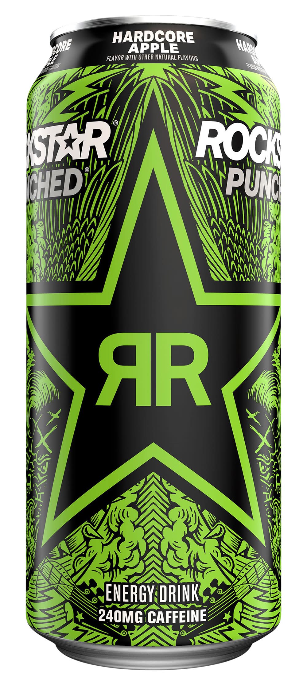 Rockstar Punched Energy Drink, Hardcore Apple (16 fl oz)