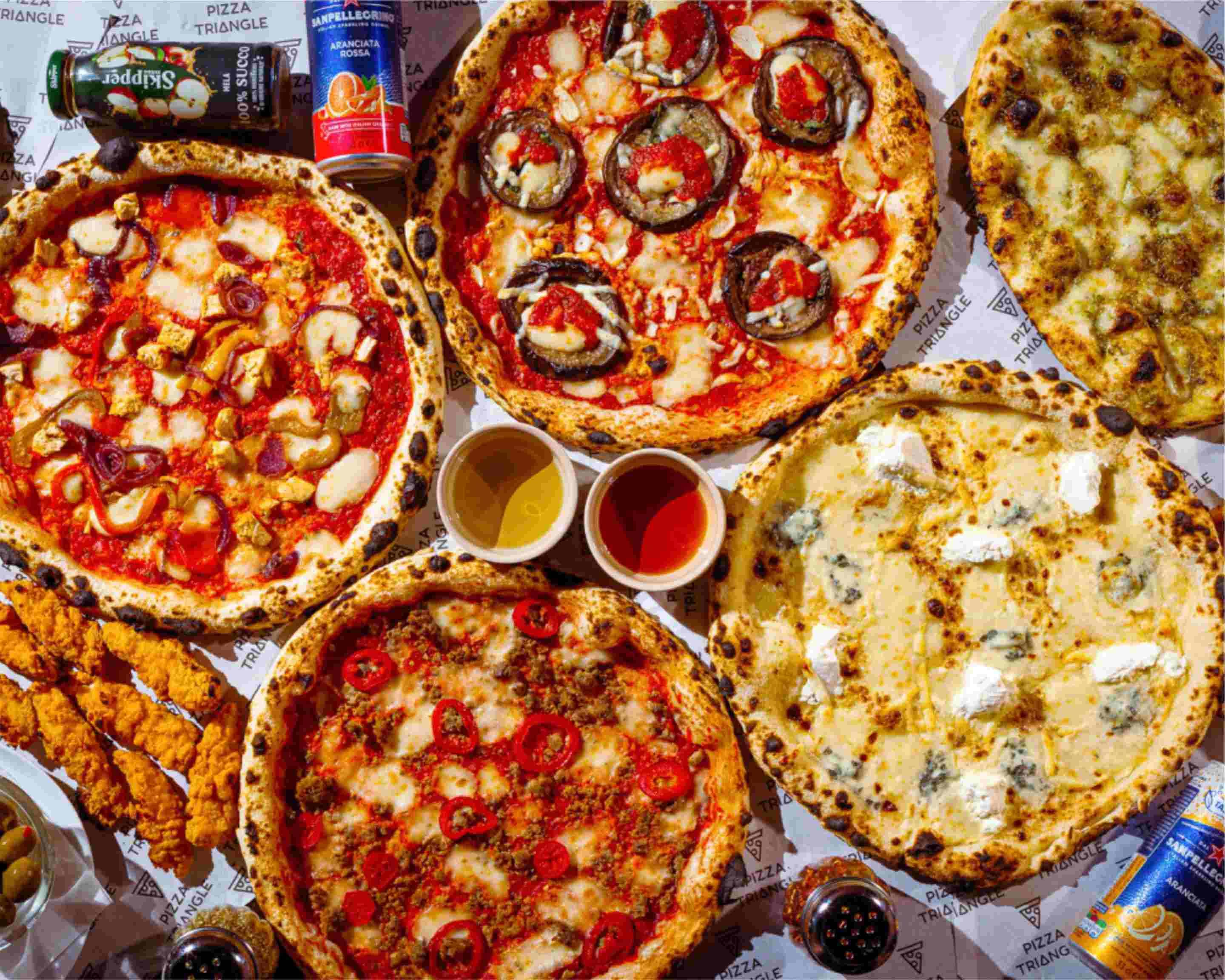 Pizza Triangle Wood Fired Pizza Menu Takeaway in London Delivery