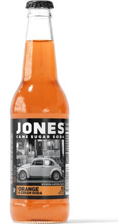 Jones Orange and Cream Soda 12oz Bottle