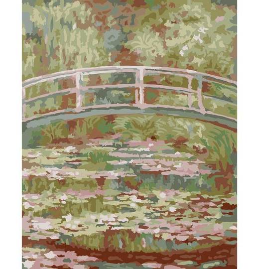 8" X 10" Monet Bridge Paint-By-Number Kit By Artist'S Loft