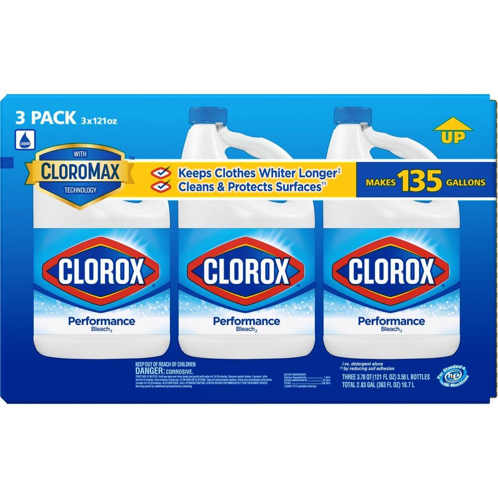 Clorox Performance Bleach (363 fl oz, 3 ct)