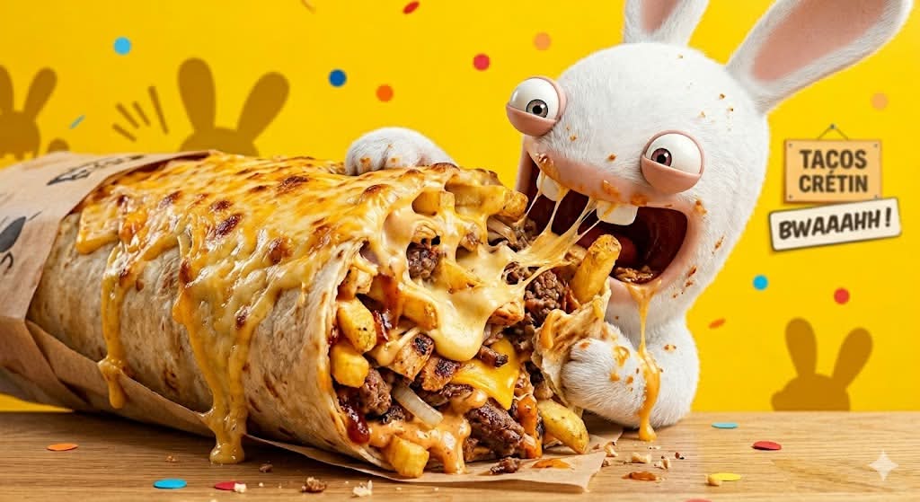 Tacos Crétin Simple Gratiné 🐰🧀 (87% satisfaction, 200 notes) ⭐
