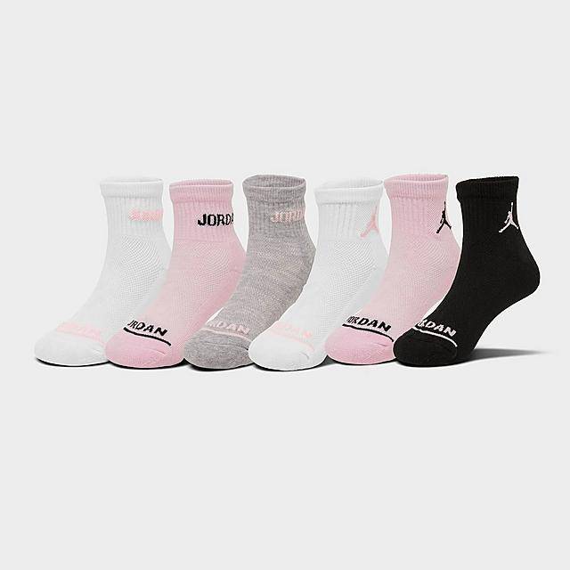 Jordan Cushioned Ankle Socks (6 ct) (female/7-9/assorted)