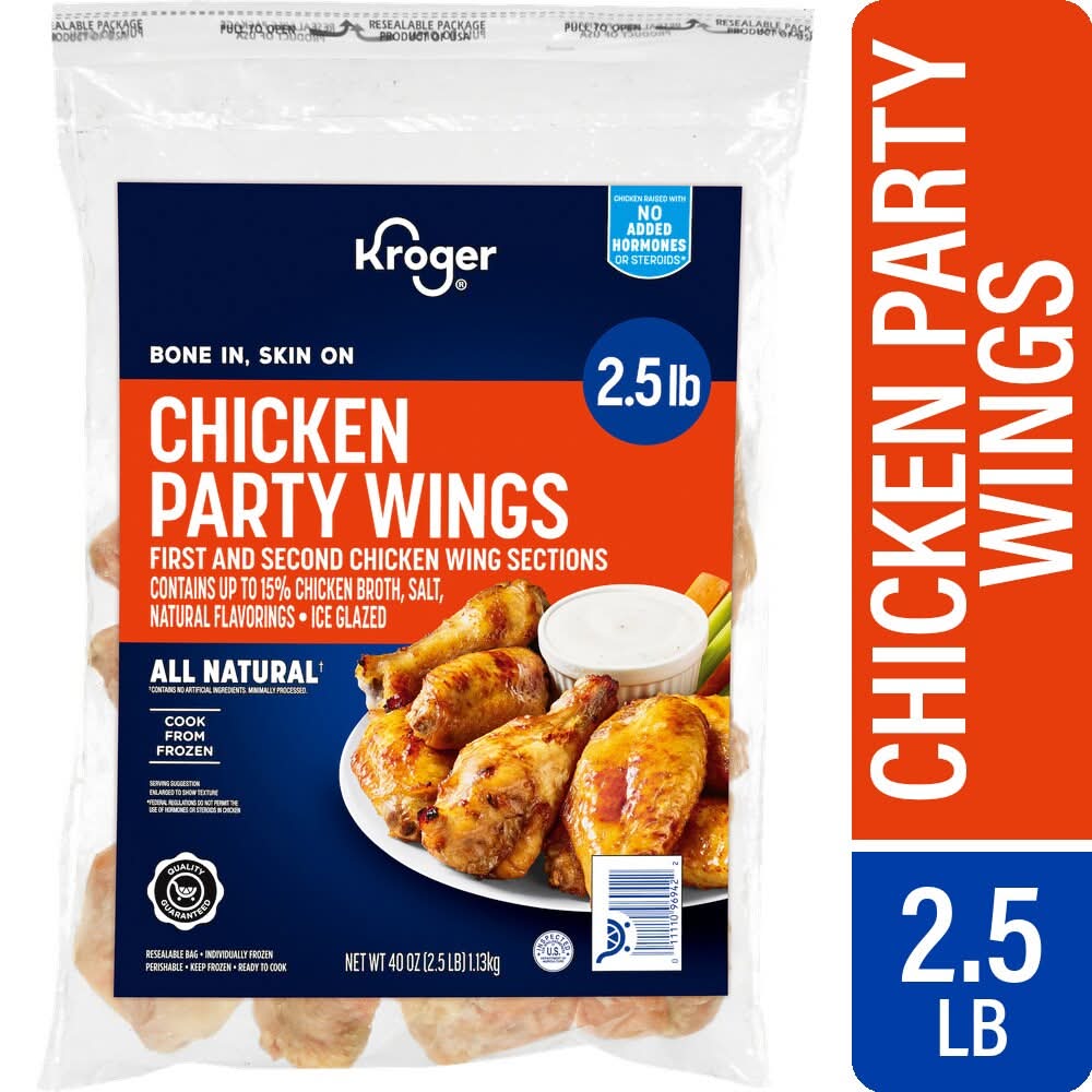 Kroger® Raw Frozen Bone In Skin On Chicken Wings