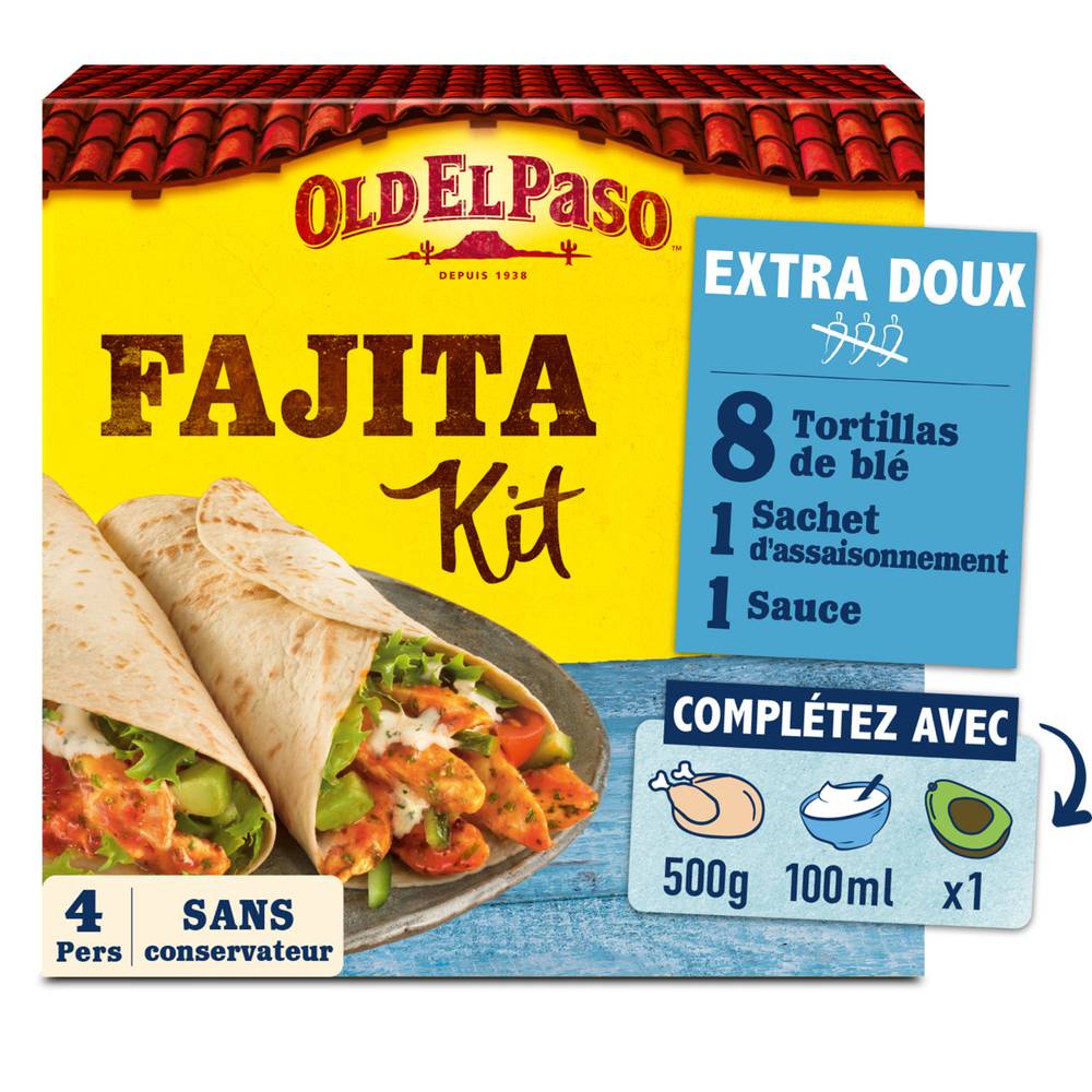 Old El Paso - Kit fajita extra doux (470g)