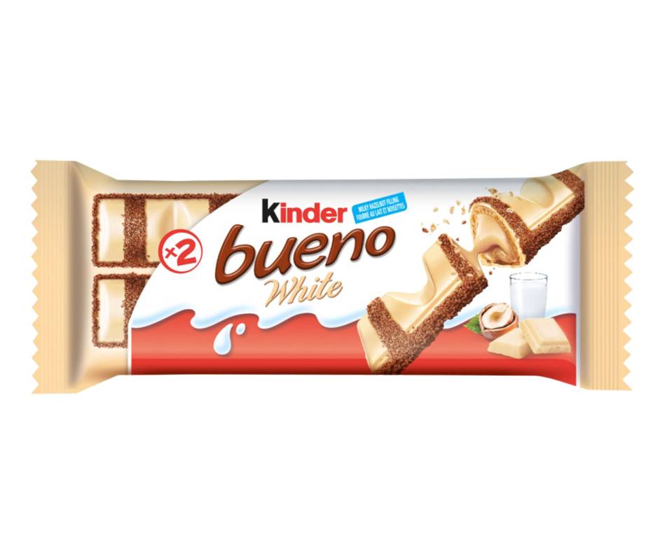 Kinder chocolat blanc bueno (39g) - bueno white chocolate (39 g)