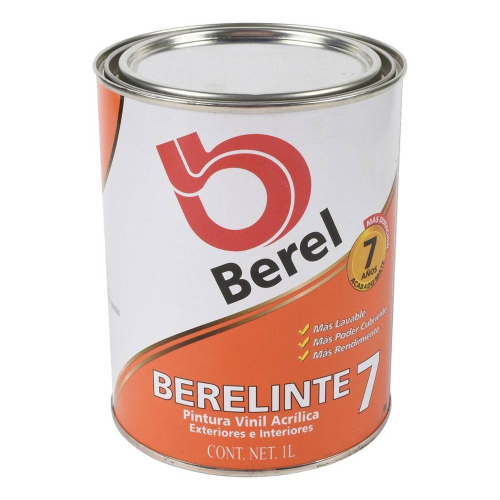 Berel pintura vinil acrílica interior (blanco mate)