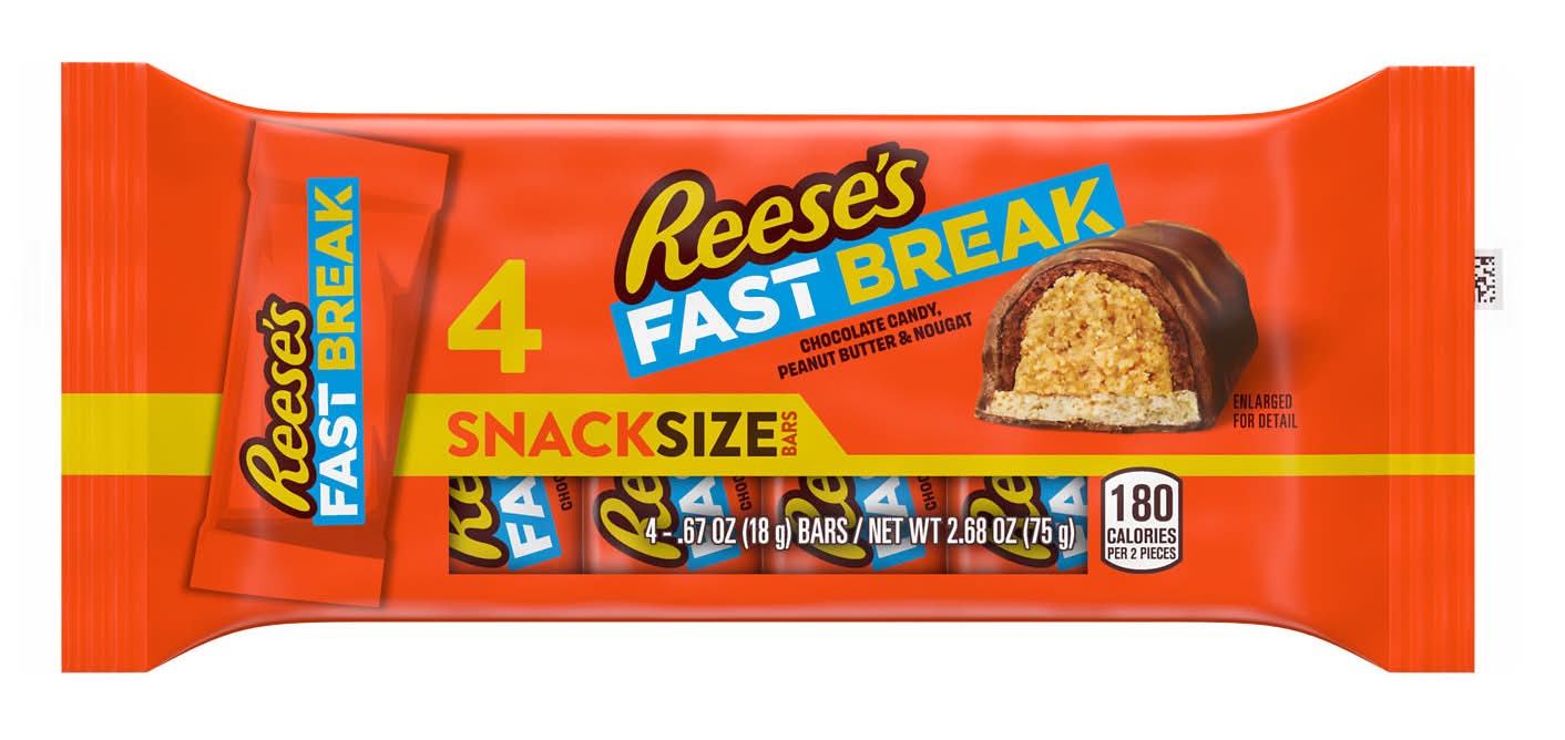 Reese's Fast Break Snack Bar (2.68 oz, 4 ct)