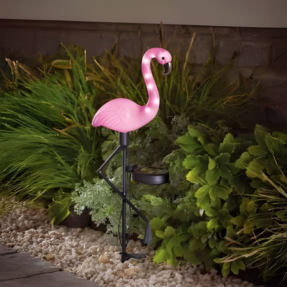 Harbor Breeze Flamingo Pink Solar LED Outdoor Path Light ( 5900-K )