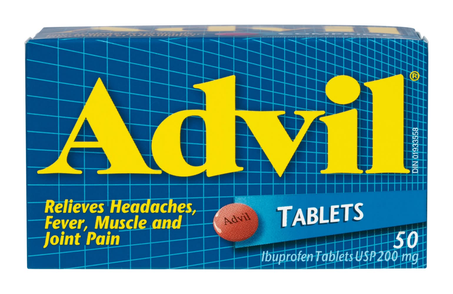 Advil Ibuprofen Usp 200 mg Tablets (50 ct)