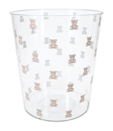 Printed Trash Can Teddy Bear