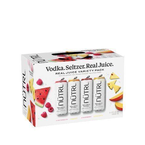 NÜTRL Variety pack Real Juice Vodka Seltzer (8 x 12 fl oz)