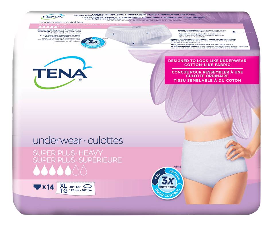 Tena Women Active Underwear Xl (14 units)