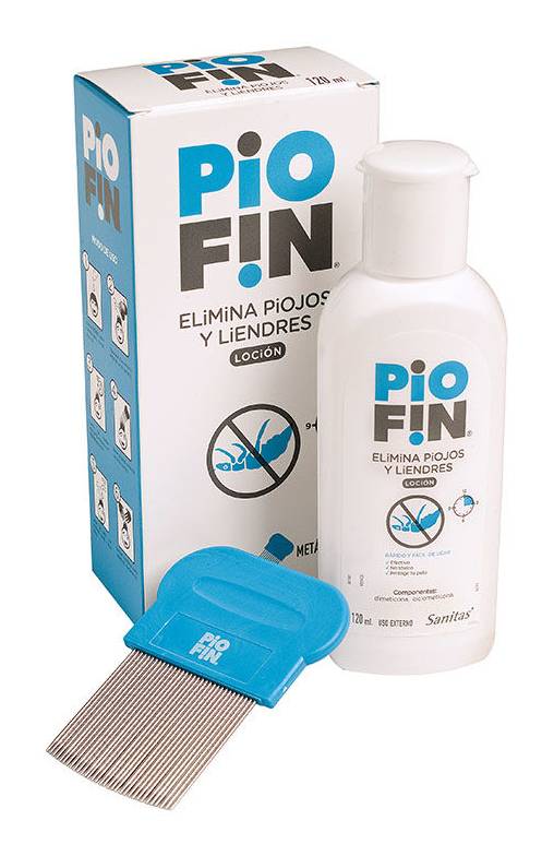Loción contra pediculosis con peine metálico PIO FIN