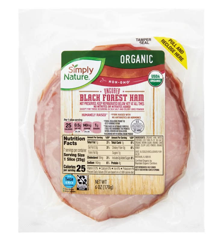 Simply Nature Organic Black Forest Ham (6 oz)