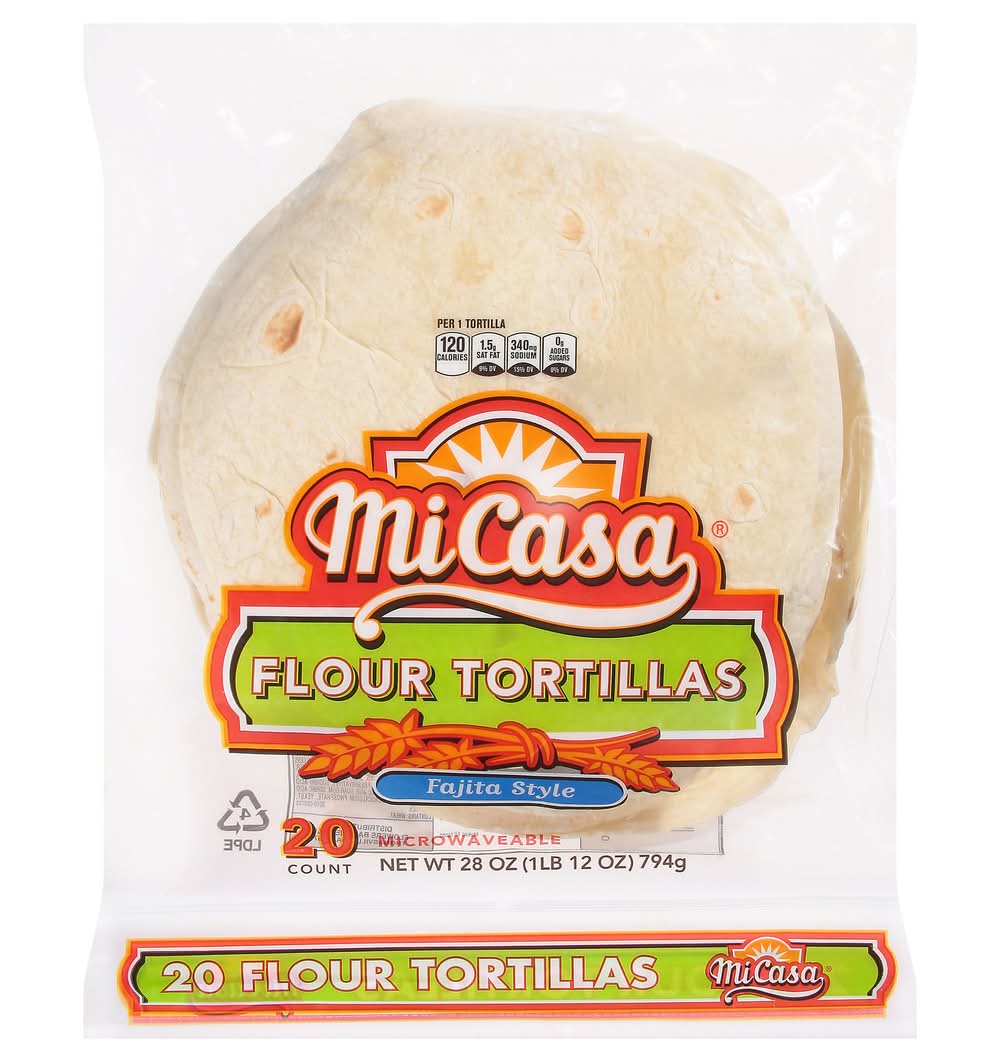 Mi Casa Fajita Style Flour Tortillas (1.75 lbs)