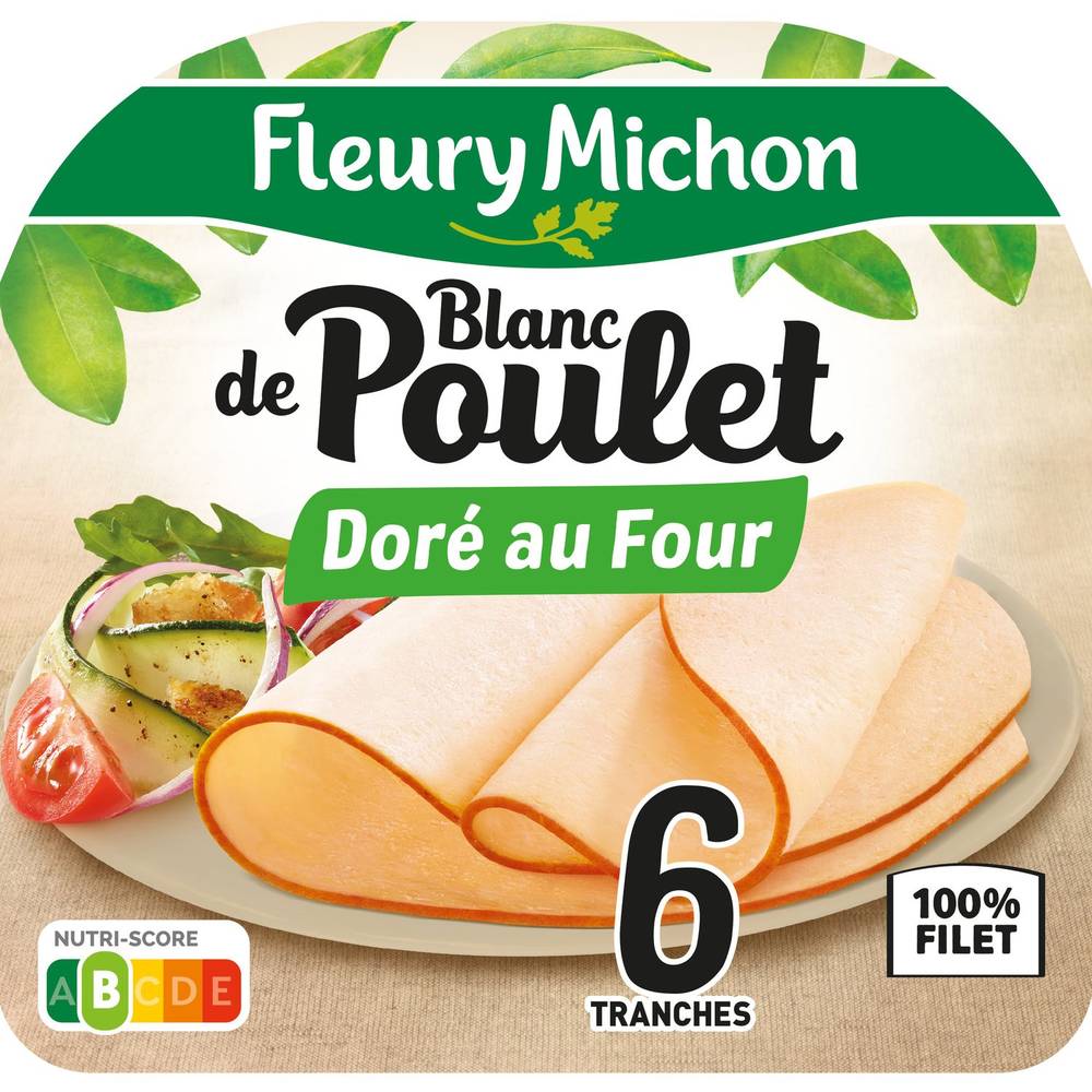 Fleury Michon - Blanc de poulet doré au four (190g)