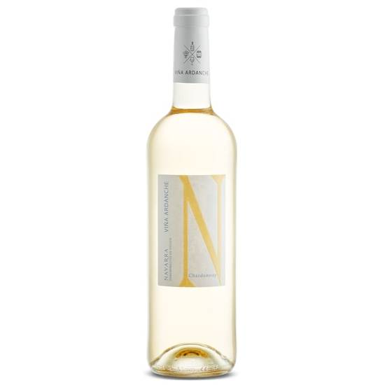 Vino blanco chardonnay D.O. Navarra Viña Ardanche botella 75 cl